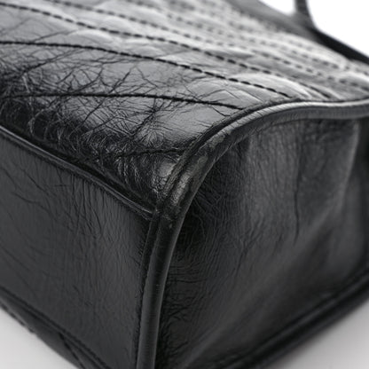 Saint Laurent Crinkled Calfskin Matelasse Monogram Medium Niki Shopper Tote Black 11 of 11