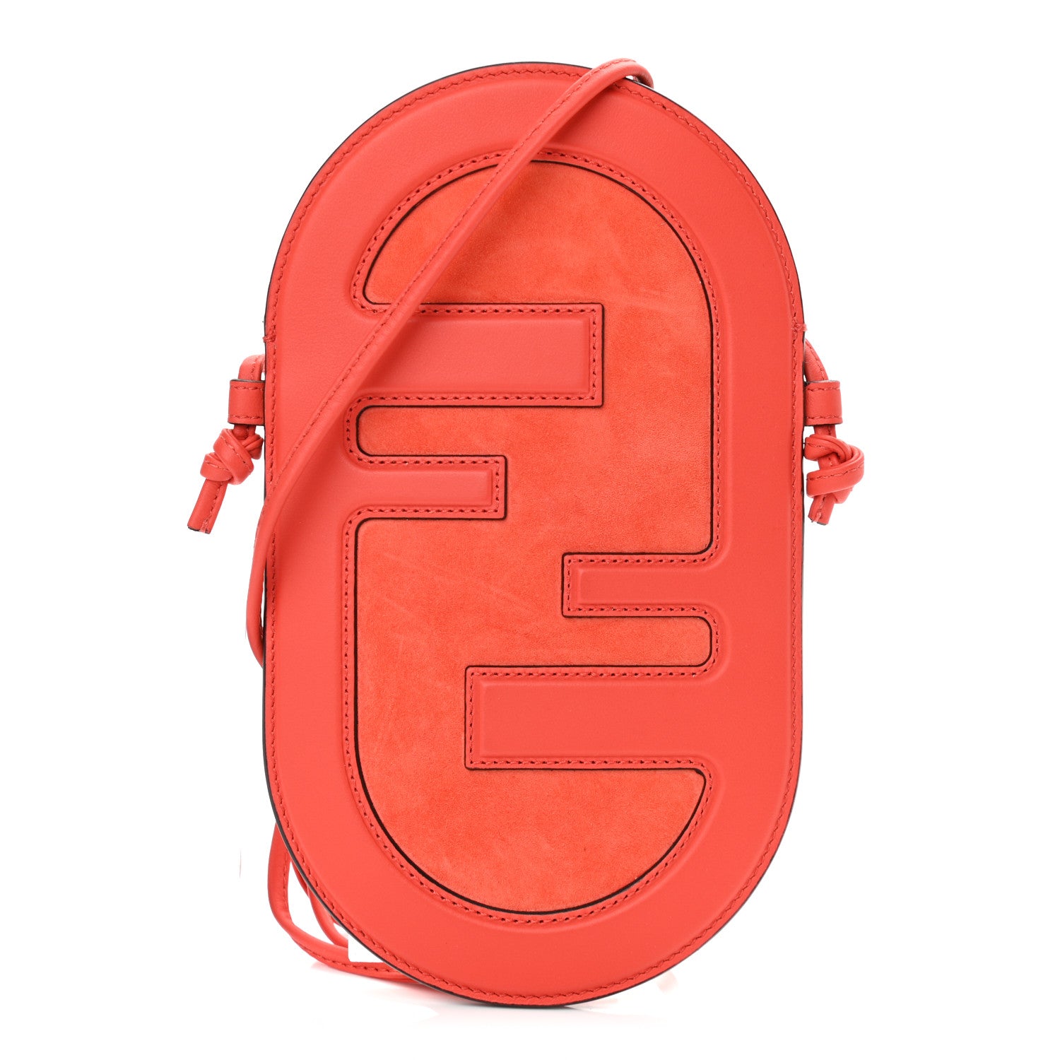 Fendi Vitello Grace Camoscio O'Lock 12 Pro Phone Pouch Tulipano 1 of 12