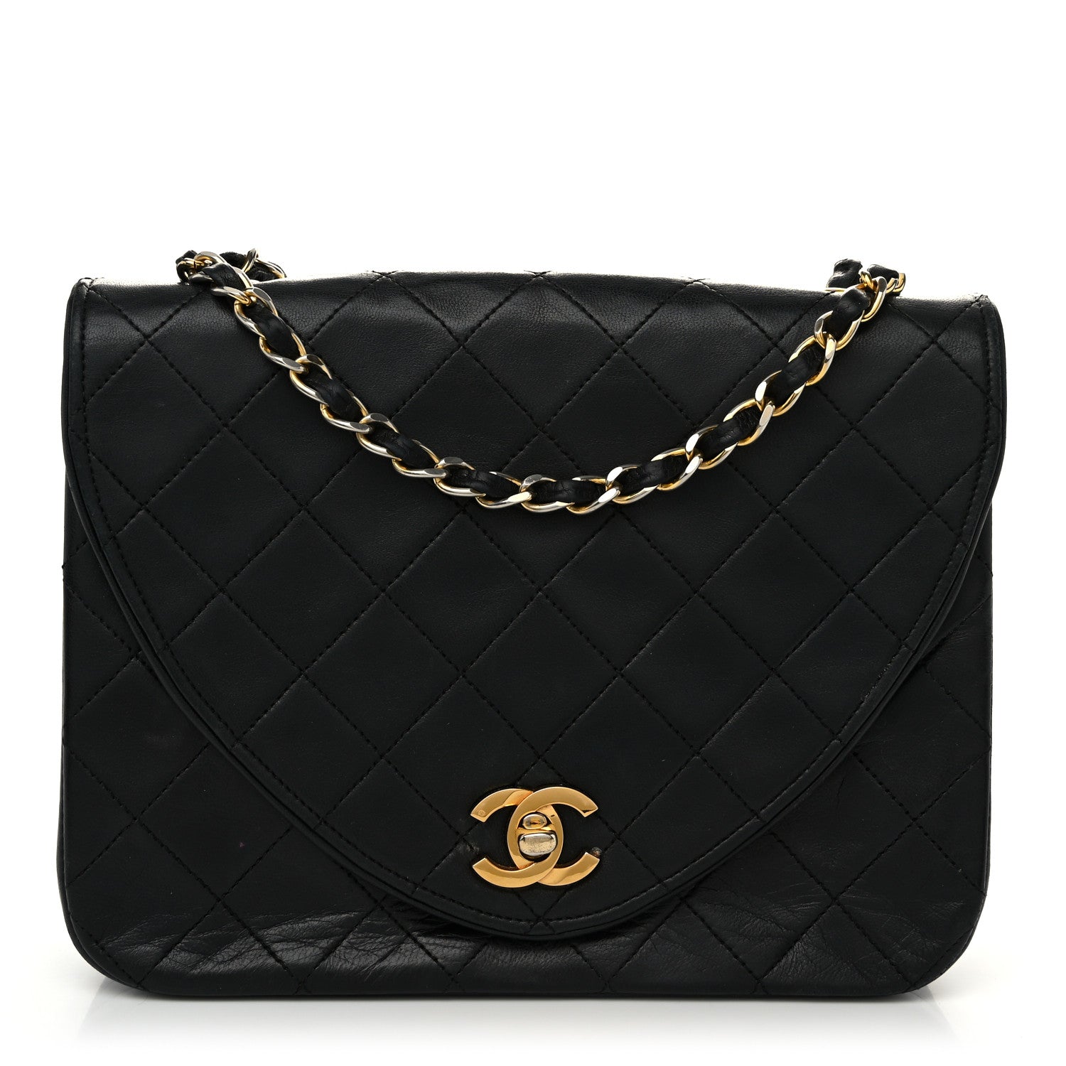 Chanel Lambskin Quilted Small Single Flap Black 1 of 11