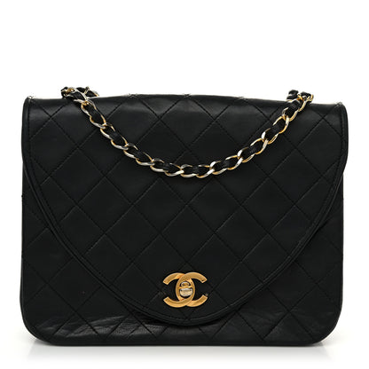 Chanel Lambskin Quilted Small Single Flap Black 1 of 11
