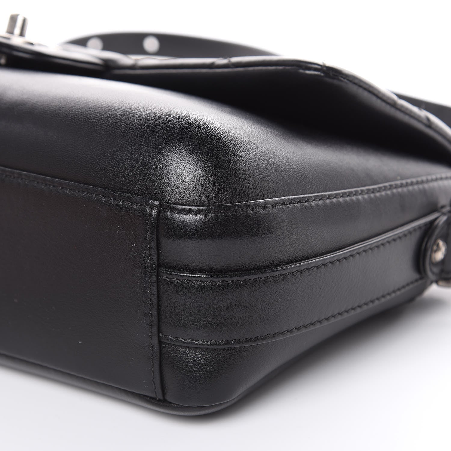 Chanel Calfskin Quilted Large Rock My Shoulder Flap Black 9 of 16