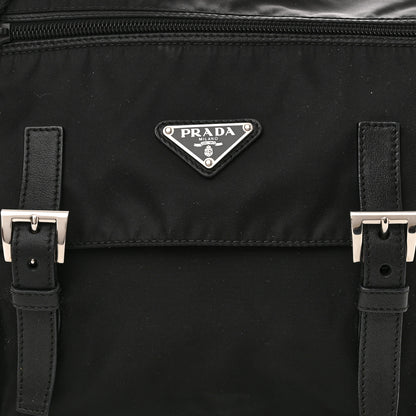 Prada Nylon Vela Messenger Bag Black 7 of 9