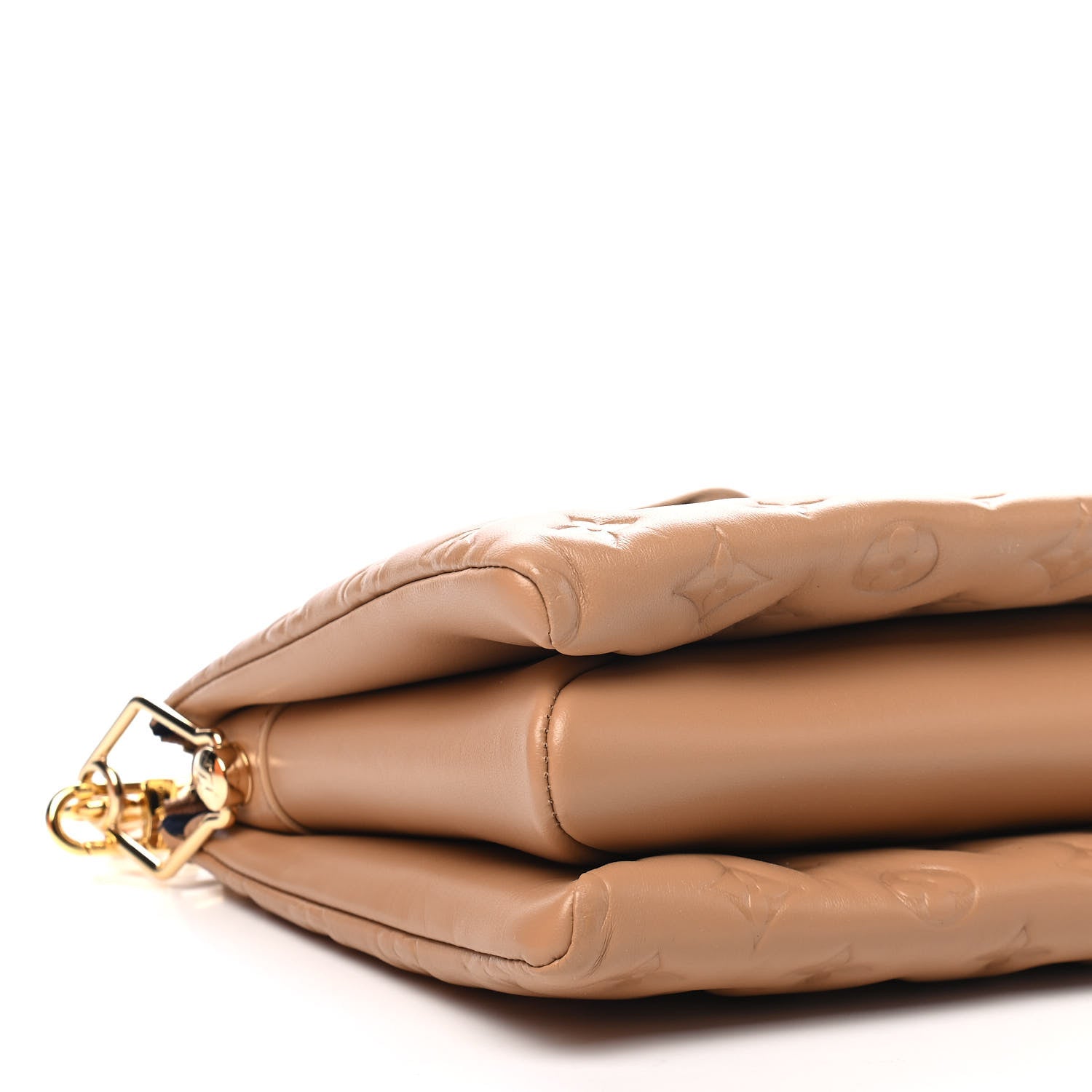 Louis Vuitton Lambskin Embossed Monogram Coussin PM Camel 7 of 8