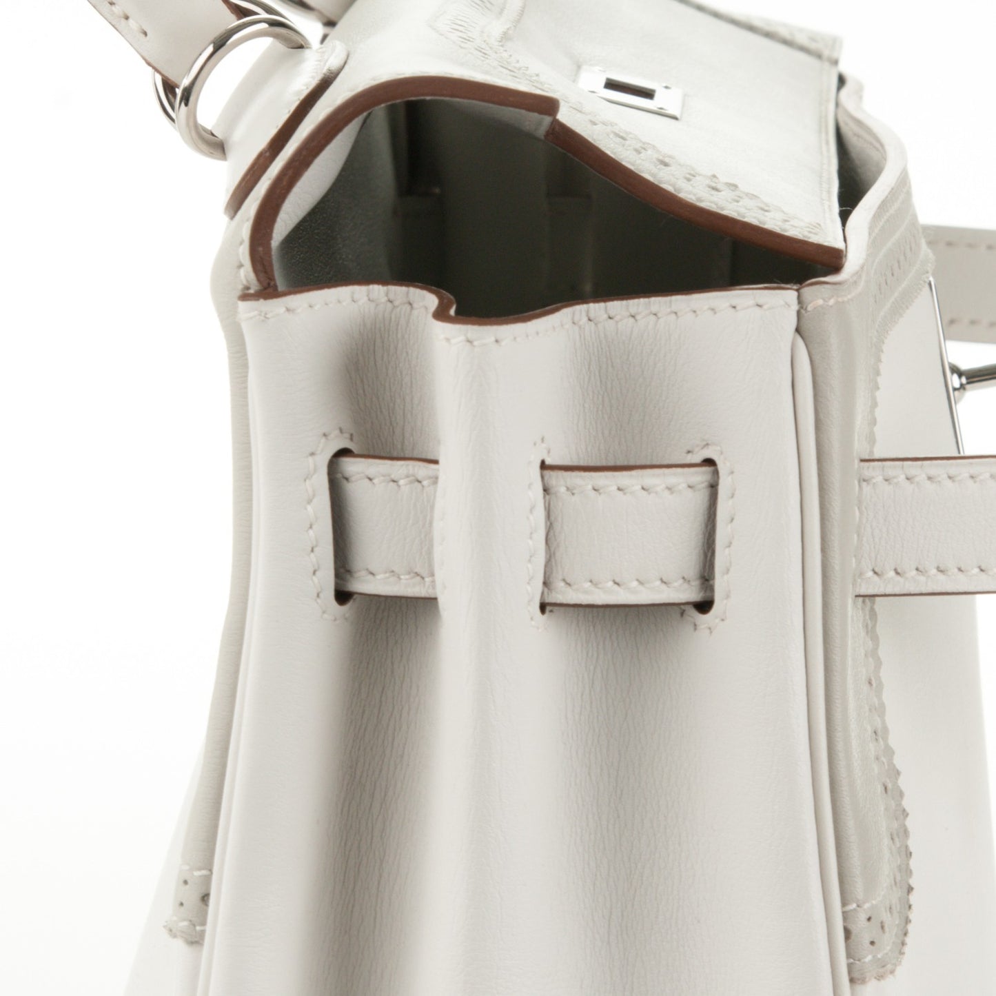 Togo Swift Ghillies Kelly 32 White Gris Perle