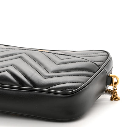 Gucci Calfskin Matelasse GG Marmont Multi-Use Mini Bag Black Perfect Pink Mystic White 13 of 13