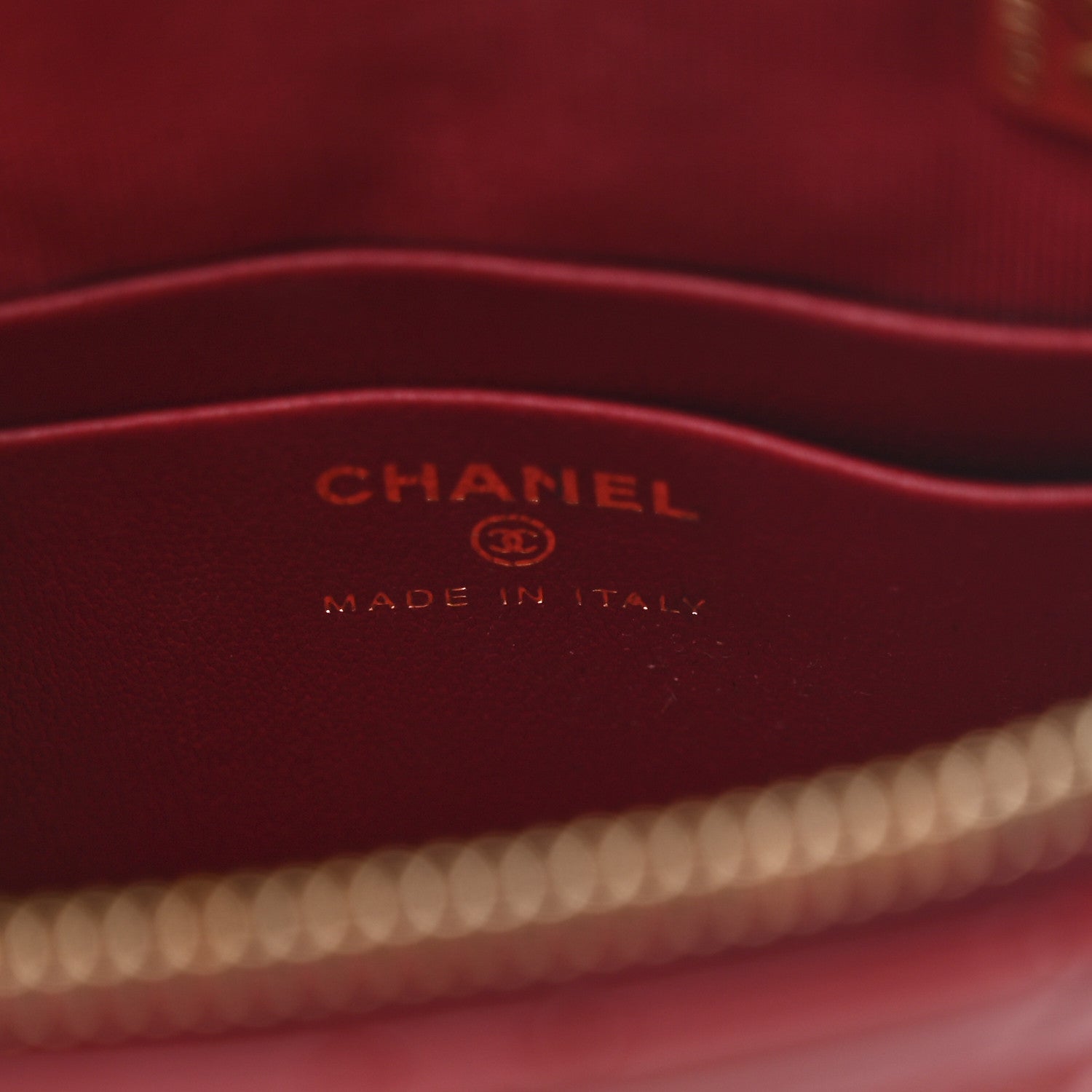 Chanel Patent Calfskin Quilted Shiny Coco Clutch With Chain Red 6 of 11