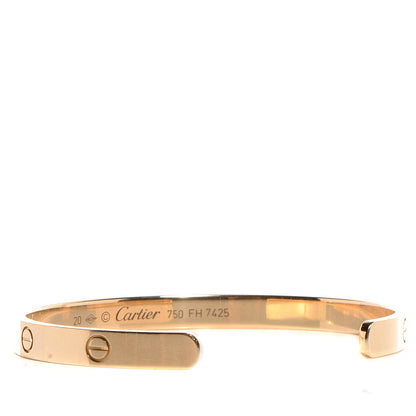 Cartier 18K Yellow Gold LOVE Cuff Bracelet 20 3 of 5