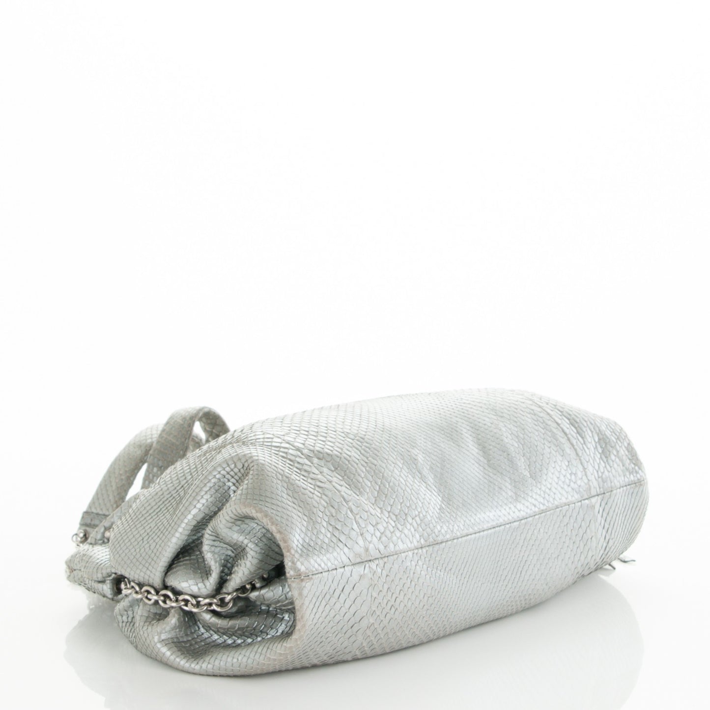 Python Shoulder Bag Silver