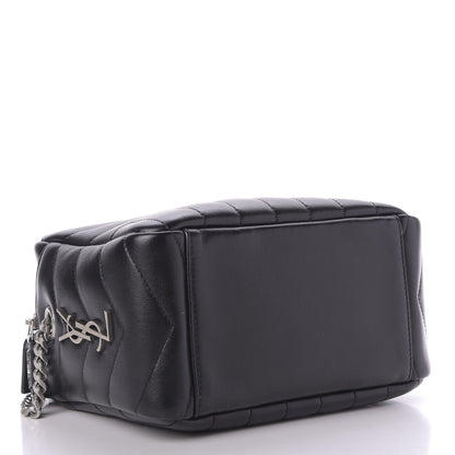 Saint Laurent Calfskin Y Quilted Monogram Small Loulou Bowling Bag Black 4 of 9
