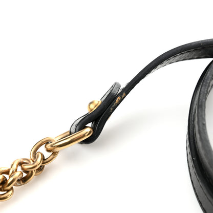 Gucci Calfskin Matelasse Mini GG Marmont Chain Shoulder Bag Black 17 of 19