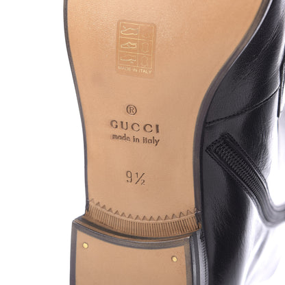 Gucci Goatskin Web Mens GG Ankle Boots 9.5 Black 9 of 12
