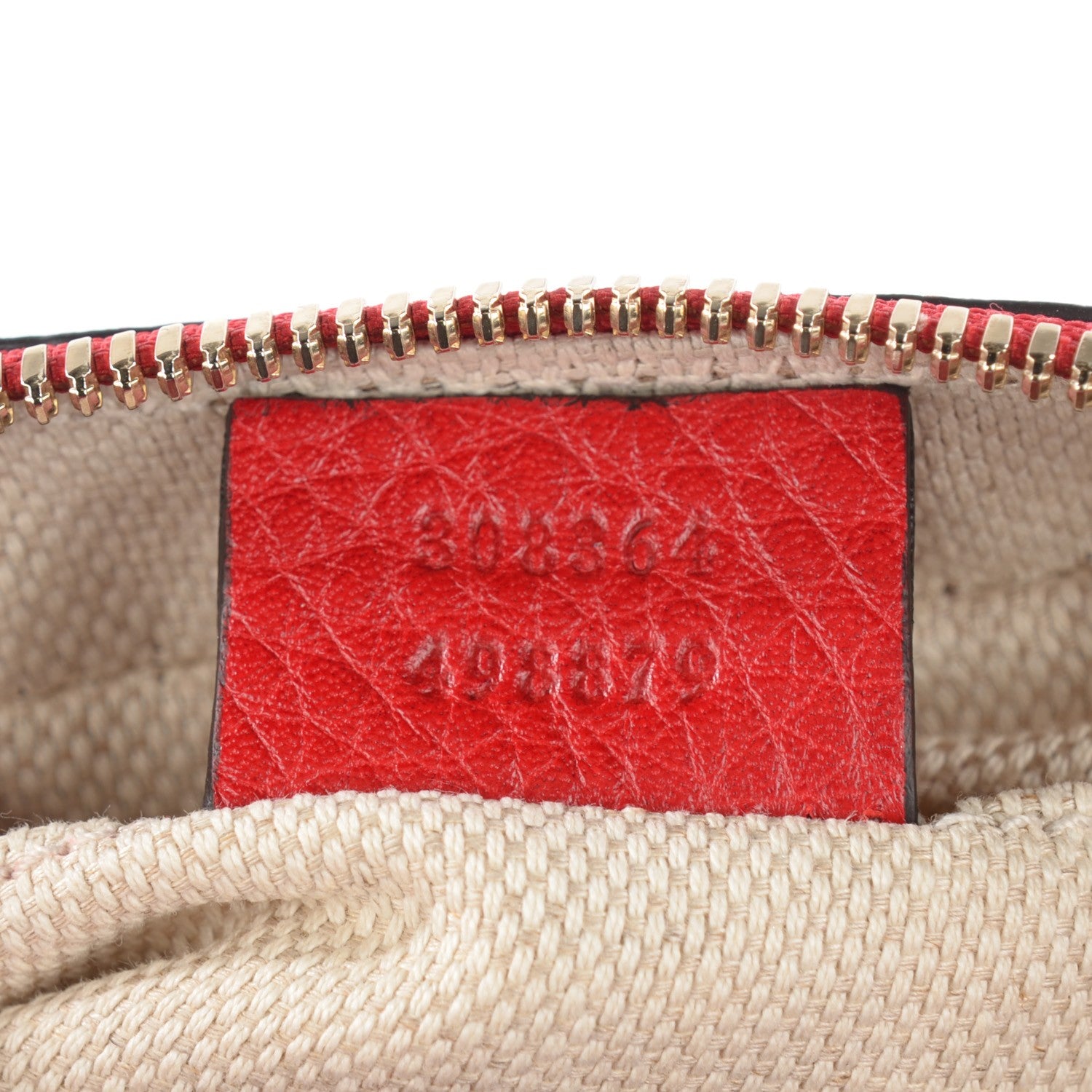 Gucci Pebbled Calfskin Small Soho Disco Bag Tabasco Red 6 of 7
