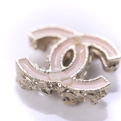 Chanel Enamel Crystal Flower CC Earrings Gold Pink 4 of 4