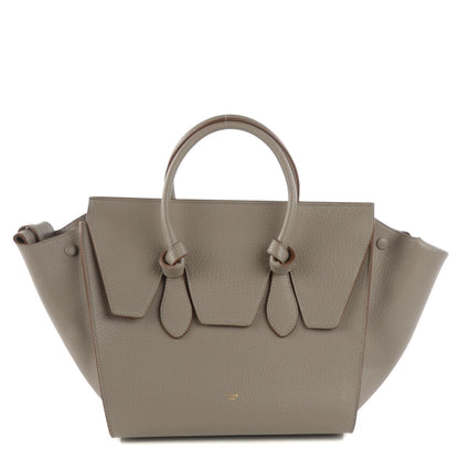 Celine Crisped Calfskin Small Tie Knot Tote Medium Grey 1 of 9