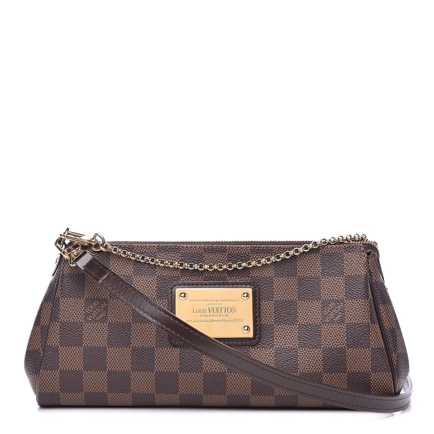 Louis Vuitton Damier Ebene Eva Clutch 1 of 11