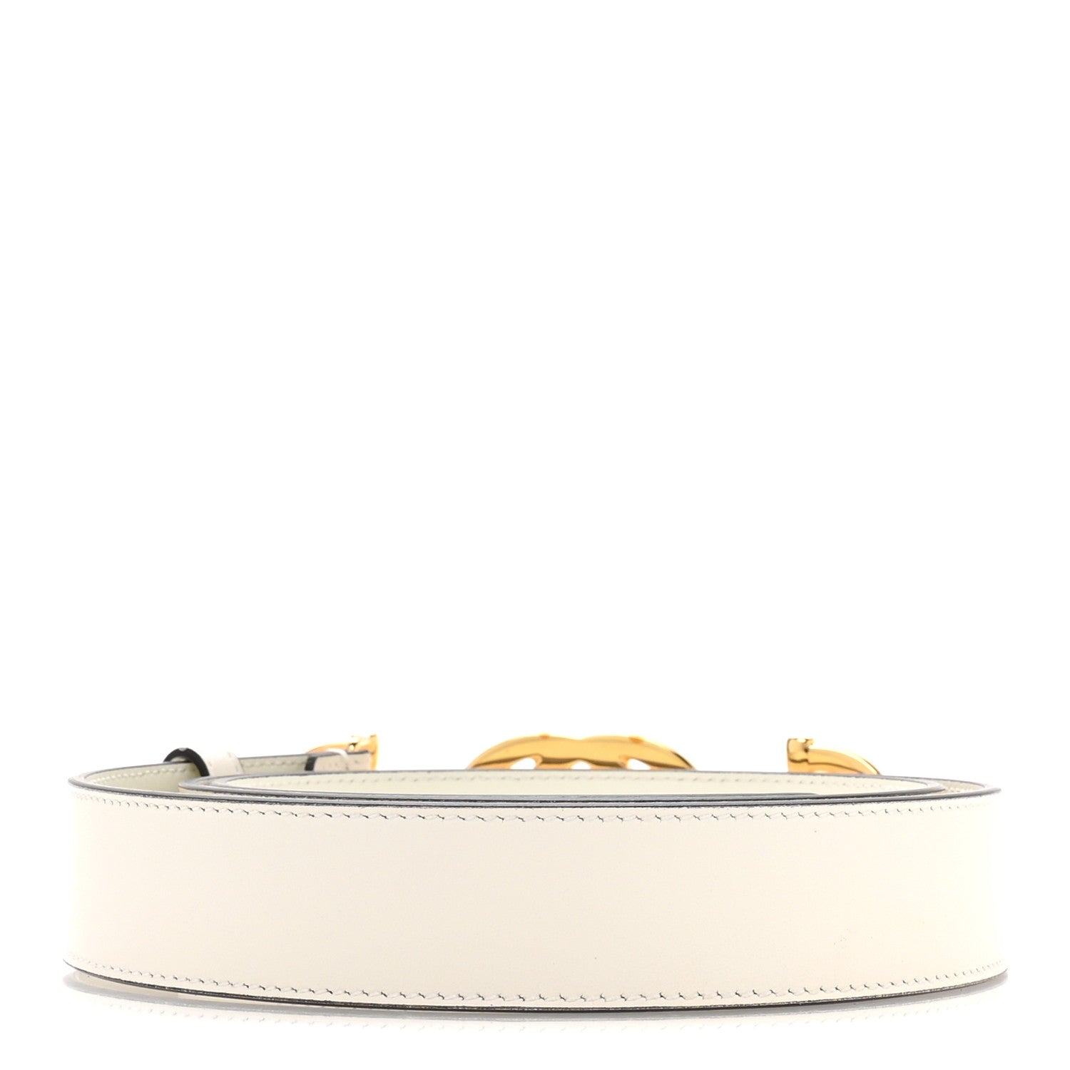 Gucci Calfskin Trapuntata Zumi 30mm Belt 100 40 White 2 of 5