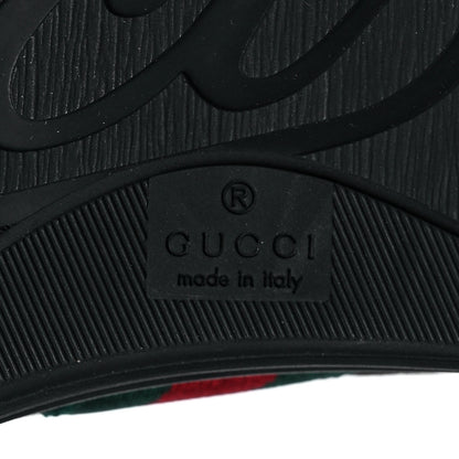 Gucci Canvas Web Monogram Mens High Top Sneakers 10 Black 6 of 6