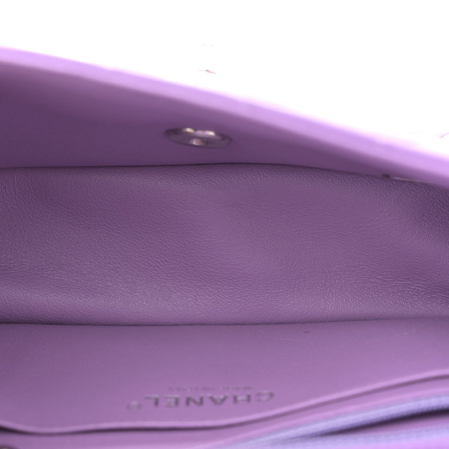 Chanel Lambskin Quilted Mini Rectangular Flap Purple 5 of 10