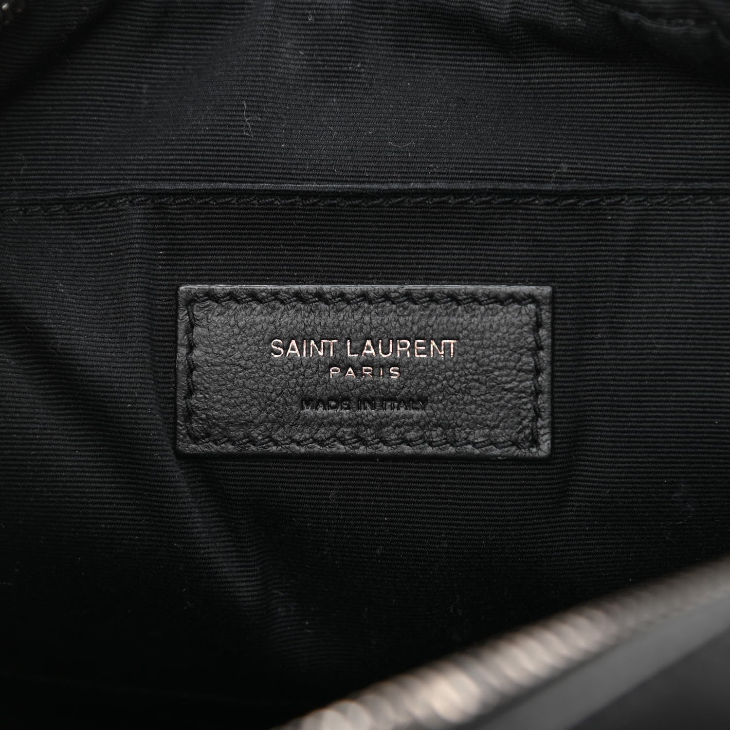 Saint Laurent Calfskin Matelasse Monogram Lou Camera Bag Black 6 of 8