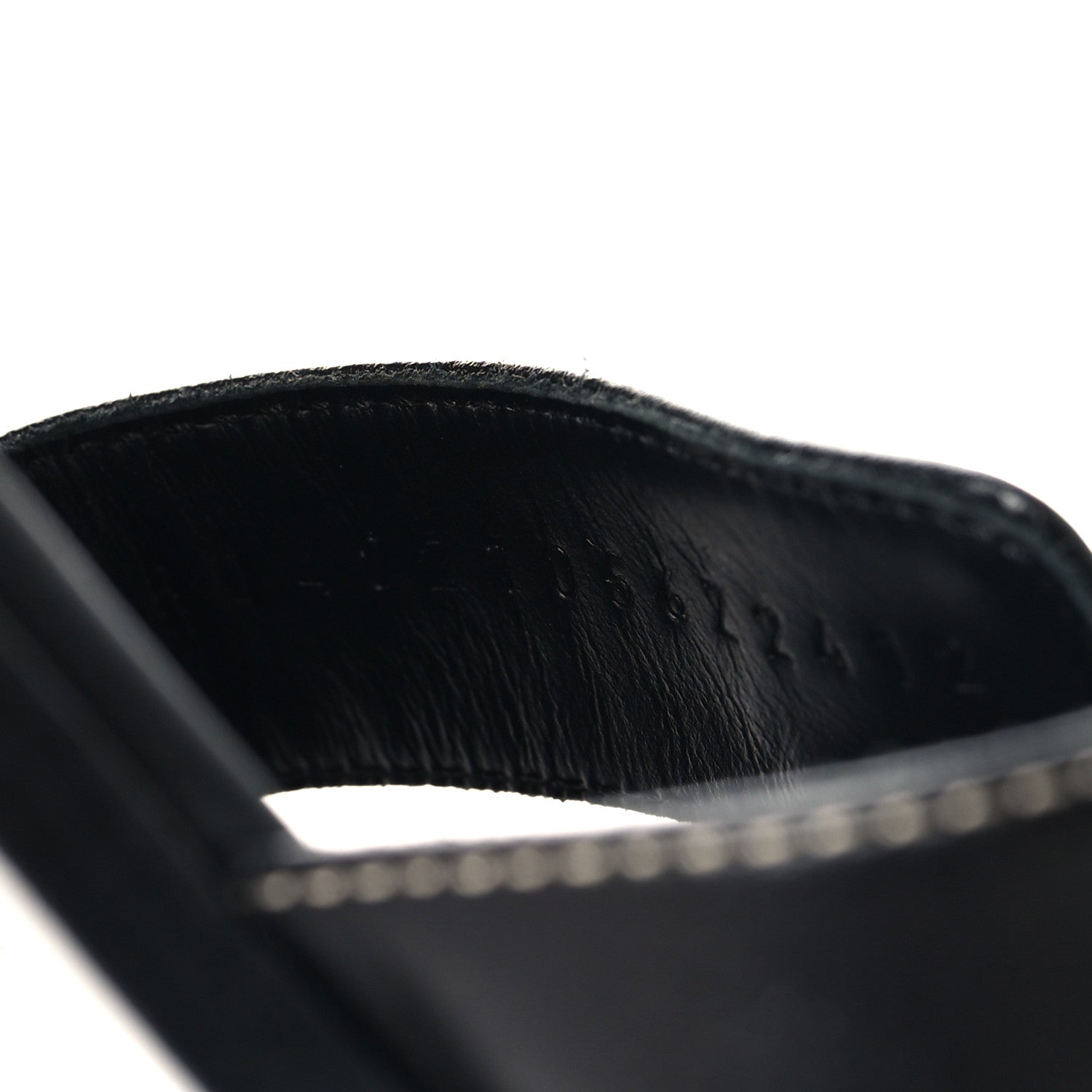 Hermes Box Calfskin Oran Sandals 37 Black 7 of 9