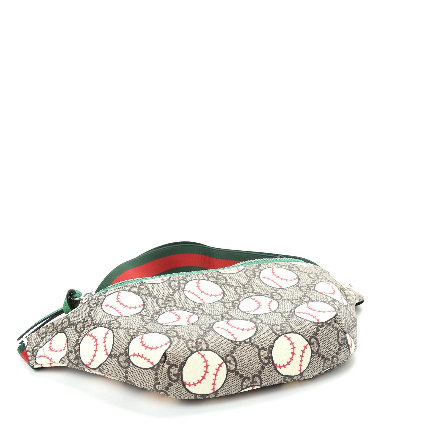 Gucci GG Supreme Monogram Baseballs Web Childrens Belt Bag 4 of 9