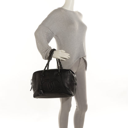Chanel Deerskin Luxe Ligne Large Bowler Black 2 of 7