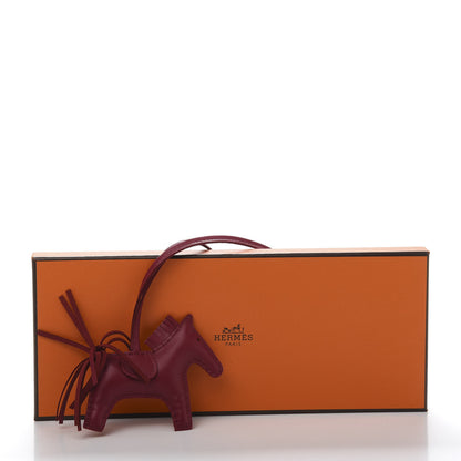 Hermes Milo Lambskin Grigri Rodeo Horse Bag Charm PM Rubis 5 of 5