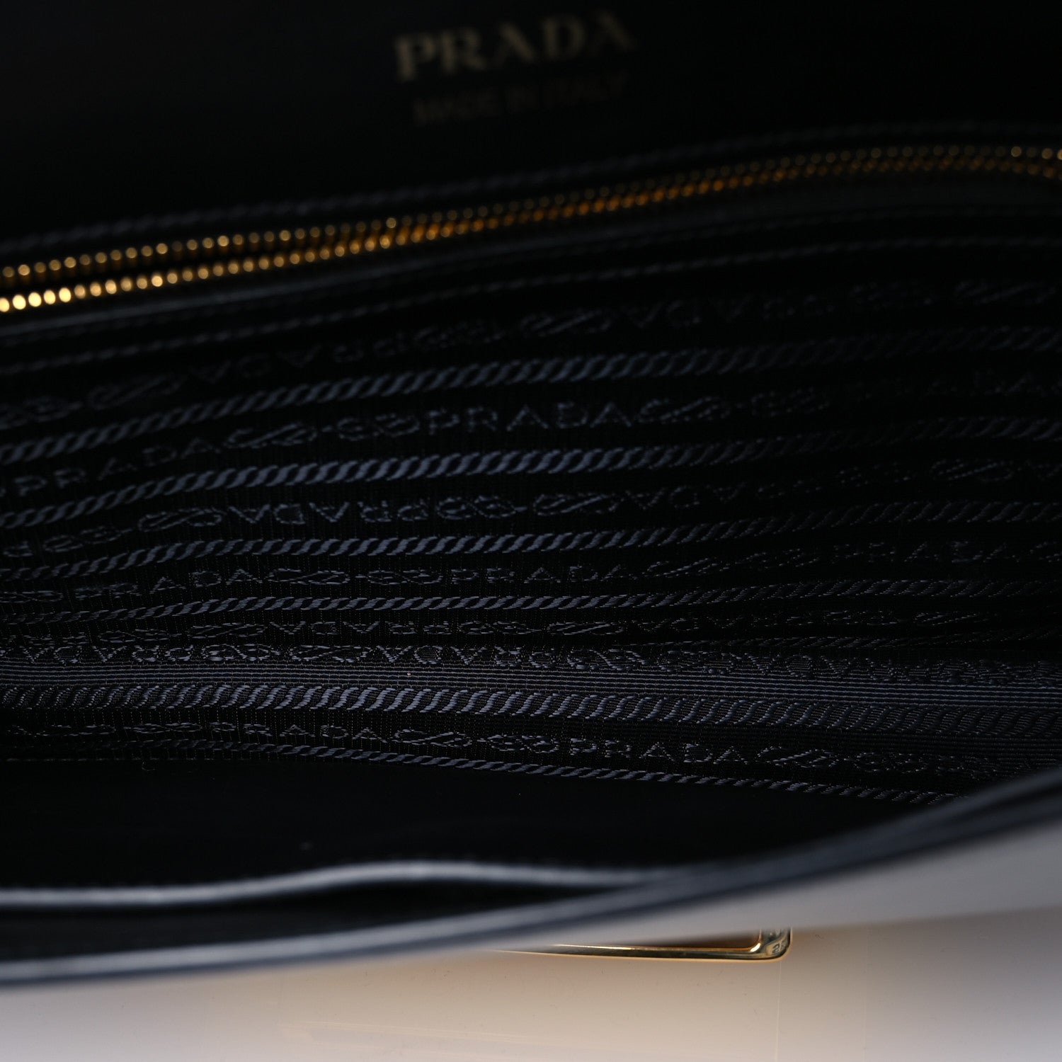 Prada City Calf Ribbon Bag Black Marmo Bianco 5 of 10