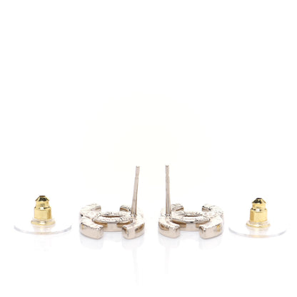 Chanel Crystal CC Earrings Gold 3 of 3
