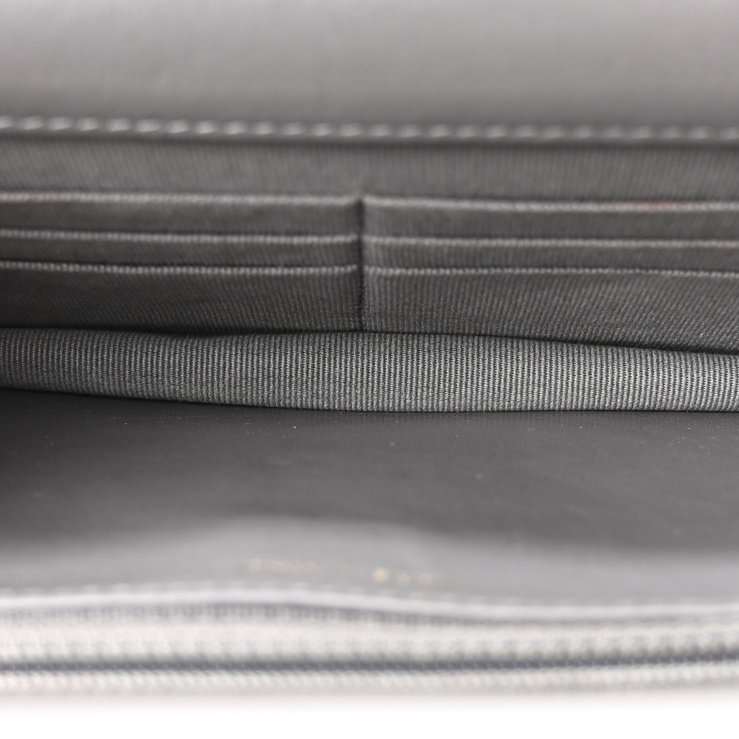 Lambskin Quilted Chanel 19 Wallet On Chain WOC Grey