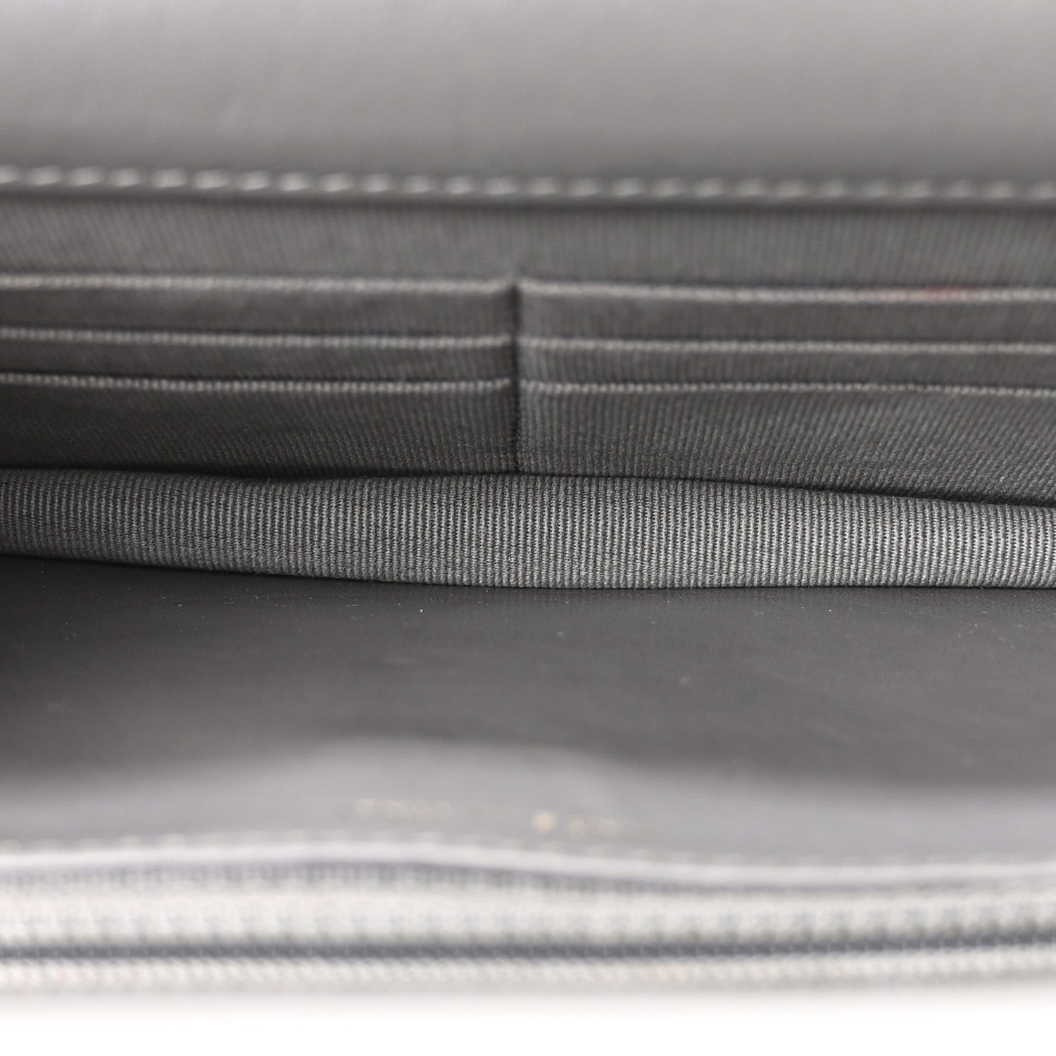 Chanel Lambskin Quilted Chanel 19 Wallet On Chain WOC Grey 4 of 10