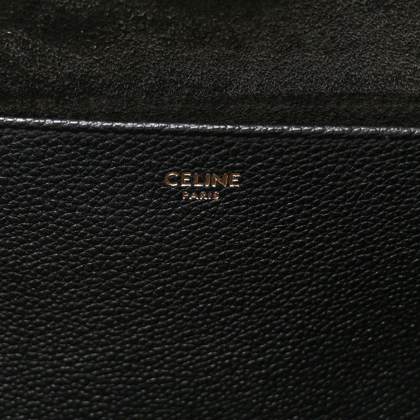 Grained Calfskin Triomphe Medium Cabas Anais Black