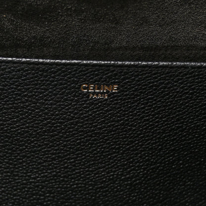 Celine Grained Calfskin Triomphe Medium Cabas Anais Black 6 of 9