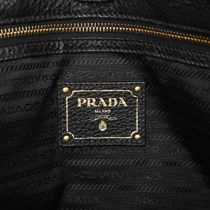 Prada Vitello Daino Tote Nero Black 7 of 14