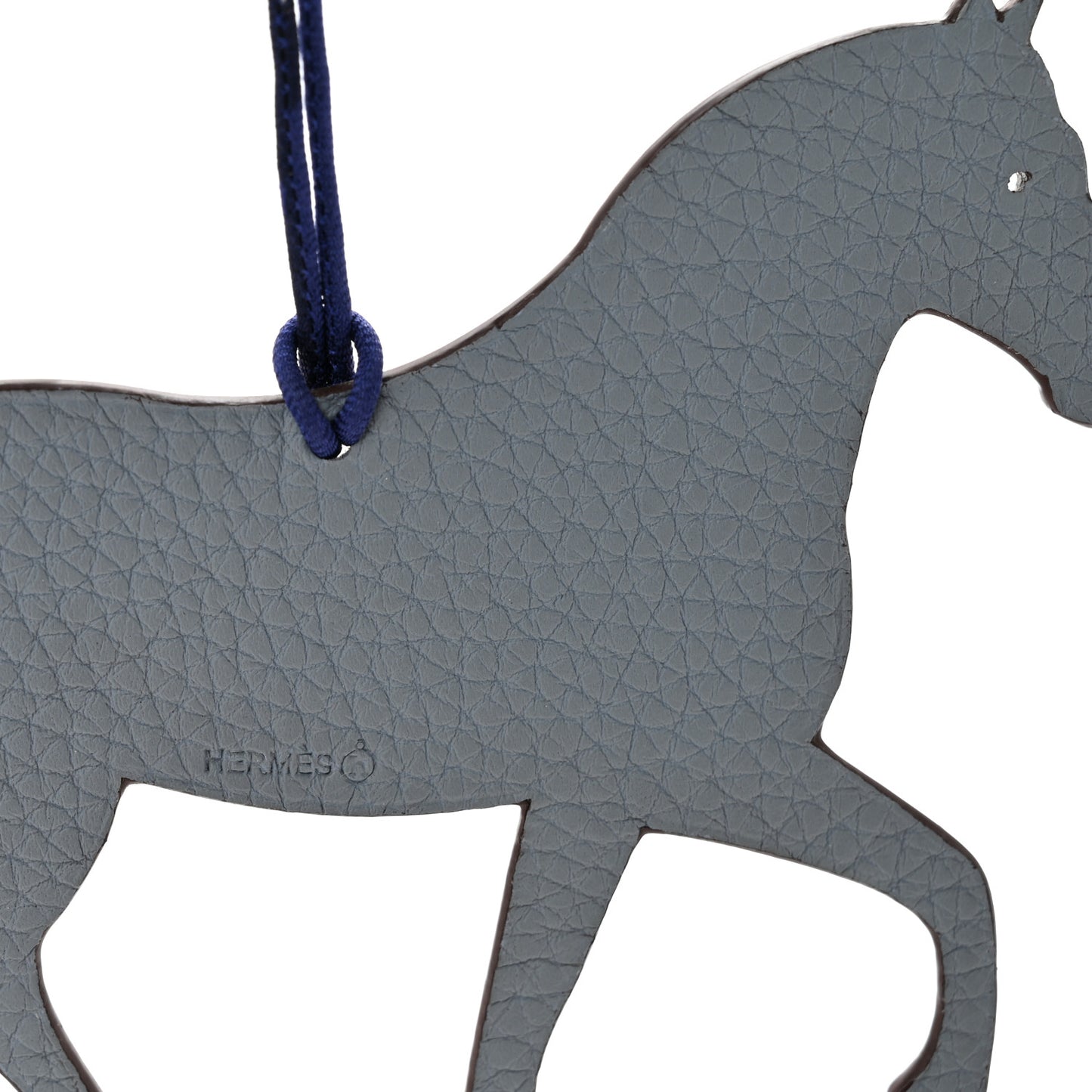 Epsom Togo Petit H Bag Charm Horse Orange Vert Amande