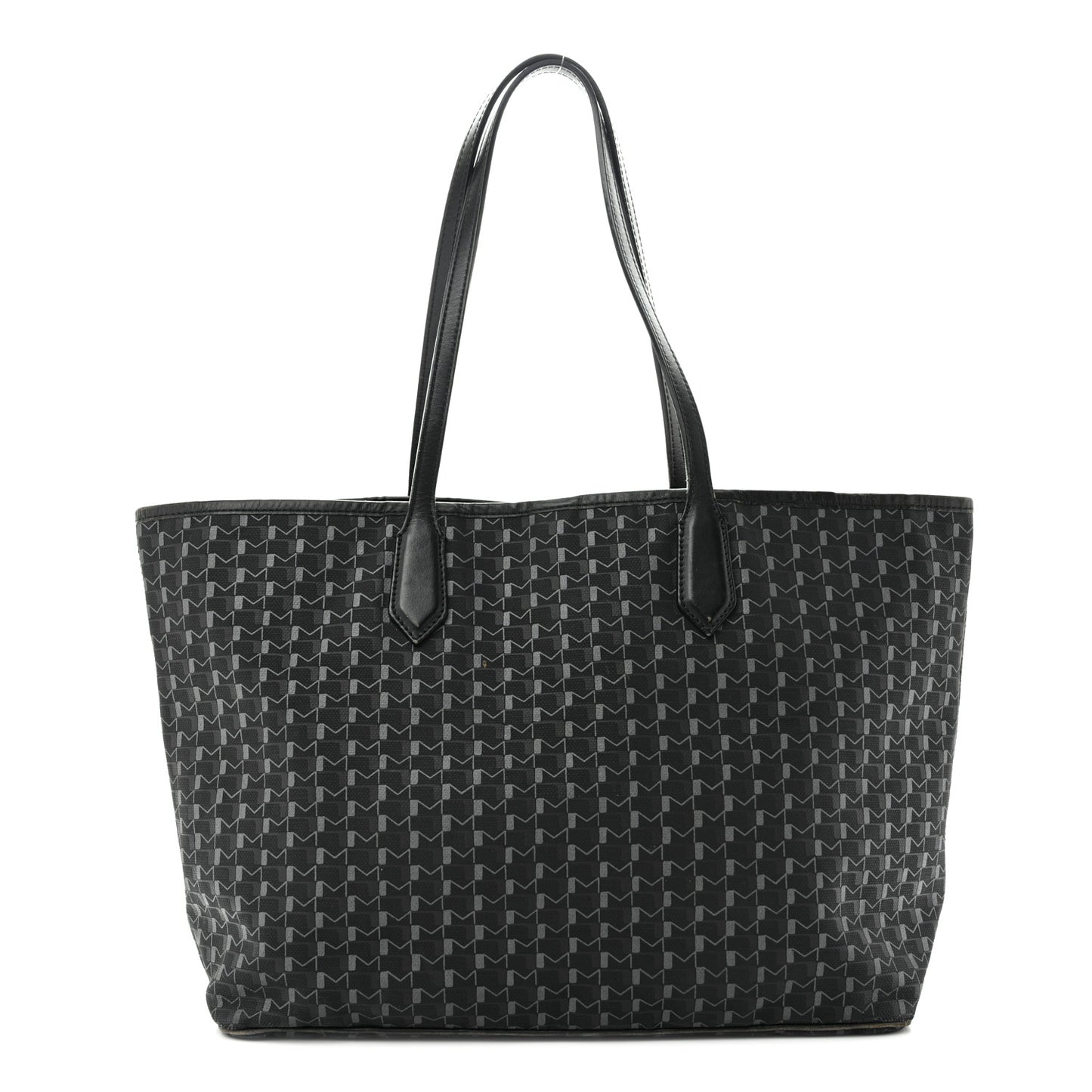 Calfskin Canvas 1920 M Monogram MM Tote  Black