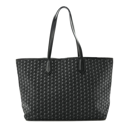 Moynat Calfskin Canvas 1920 M Monogram MM Tote  Black 1 of 15