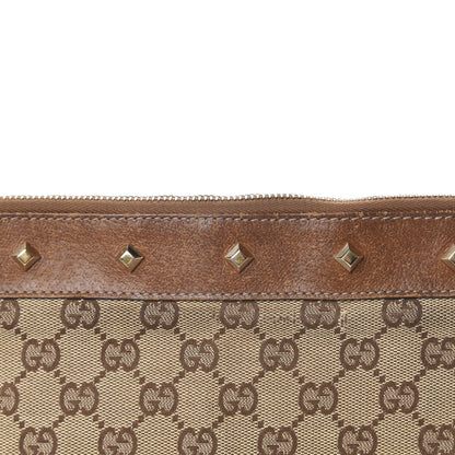 Gucci Monogram Studded Messenger Brown 13 of 19