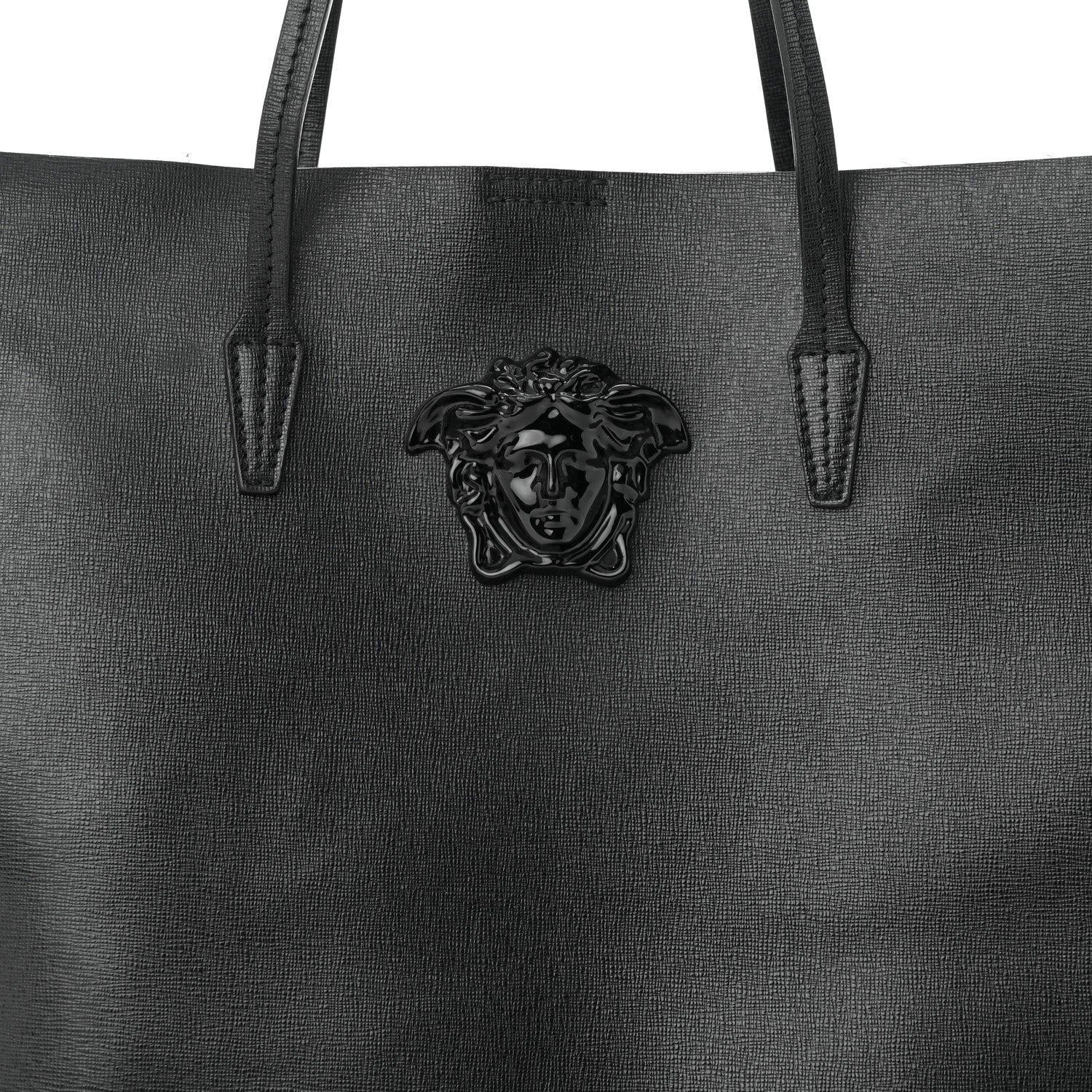 Versace Saffiano Palazzo Medusa Tote Black 8 of 18