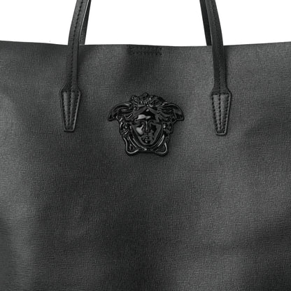 Versace Saffiano Palazzo Medusa Tote Black 8 of 18