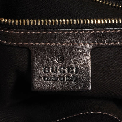 Gucci Monogram Peggy Braided Tote Brown 6 of 7