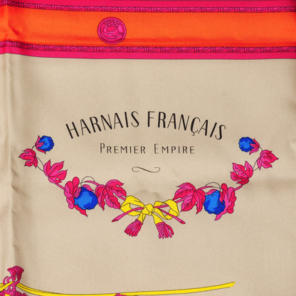Hermes Silk Harnais Francais Premier Empire Scarf 90 3 of 6
