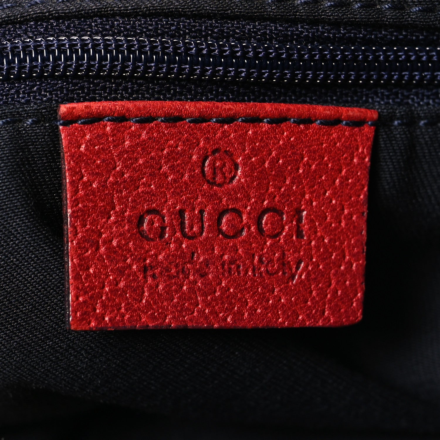 Gucci Monogram Medium Abbey Shoulder Bag Navy Red 6 of 10