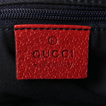 Gucci Monogram Medium Abbey Shoulder Bag Navy Red 6 of 10