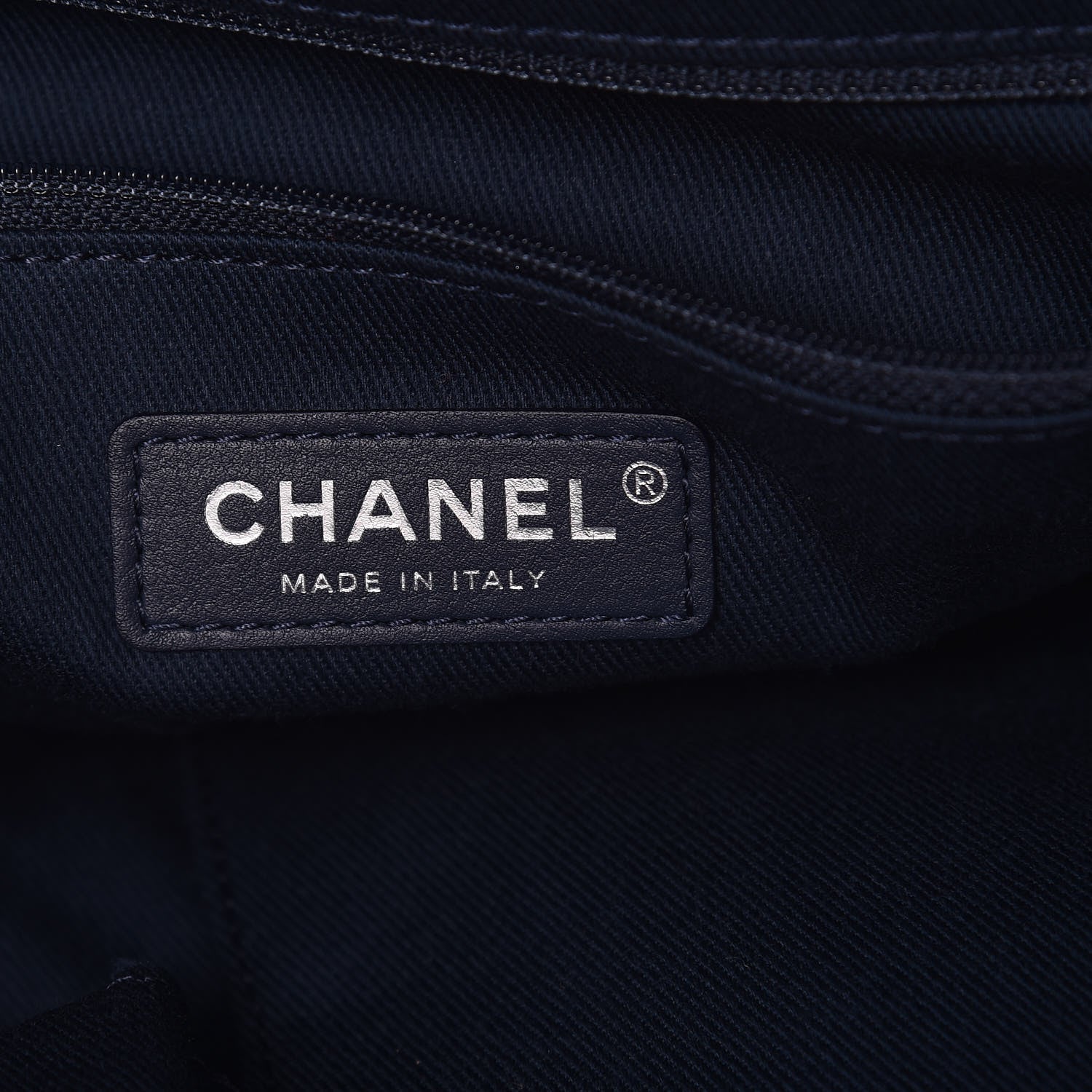 Chanel Canvas Extra Large Double Face Shopping Tote Navy 6 of 8