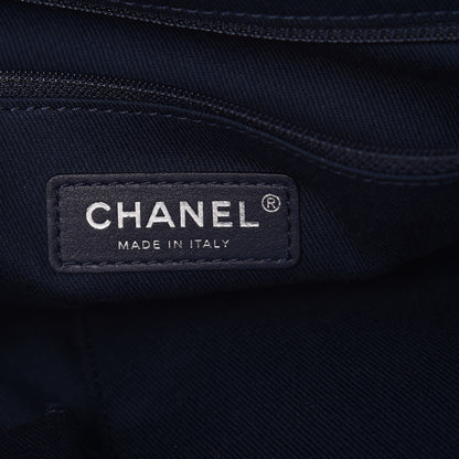 Chanel Canvas Extra Large Double Face Shopping Tote Navy 6 of 8
