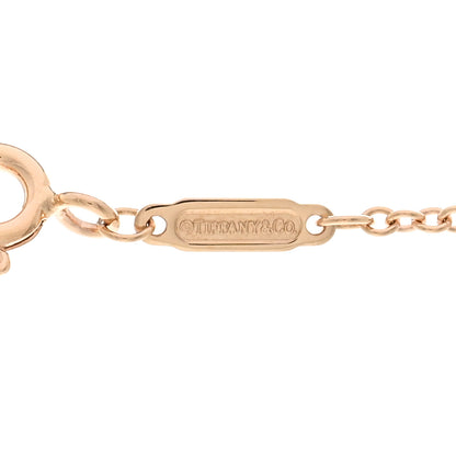 Tiffany 18K Rose Gold Diamond Knot Necklace 4 of 4