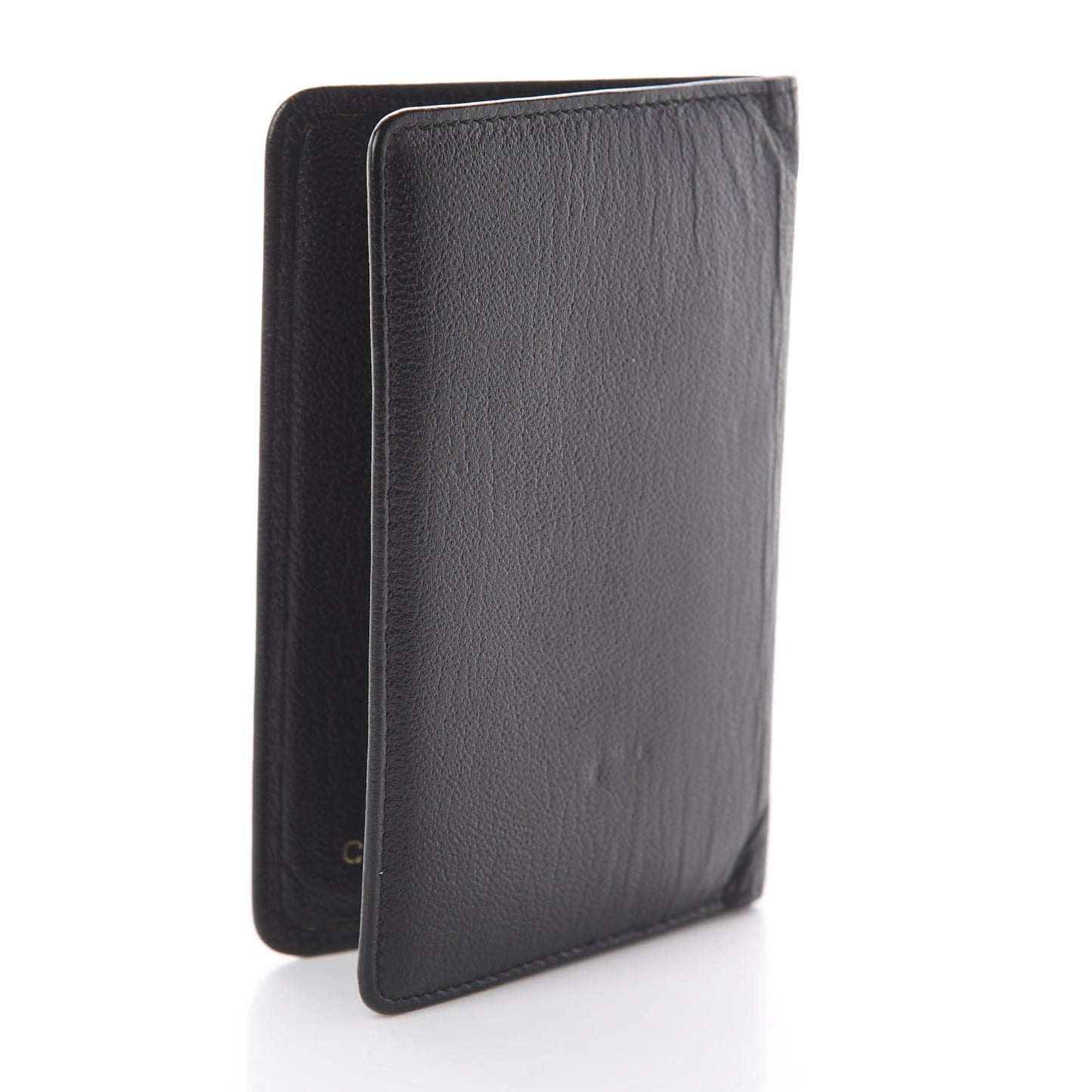 Goatskin Card Holder Wallet Black