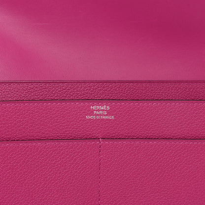 Hermes Evercolor Dogon Duo Wallet Rose Pourpre 7 of 10