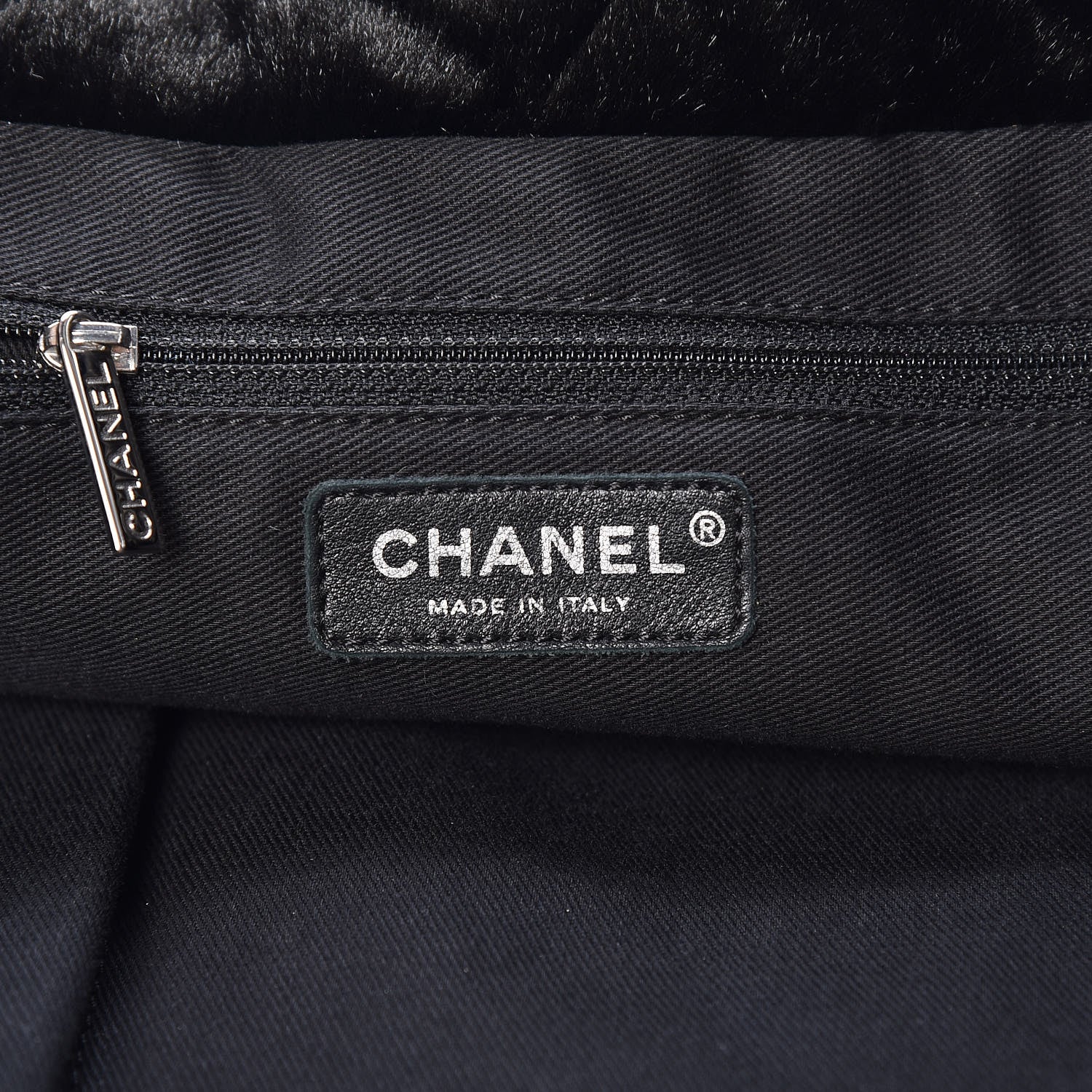 Chanel Fantasy Fur Quilted Camellia Tote Black 6 of 9